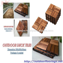 Carrelage en bois de rangement pour meubles extérieurs, design de haute qualité